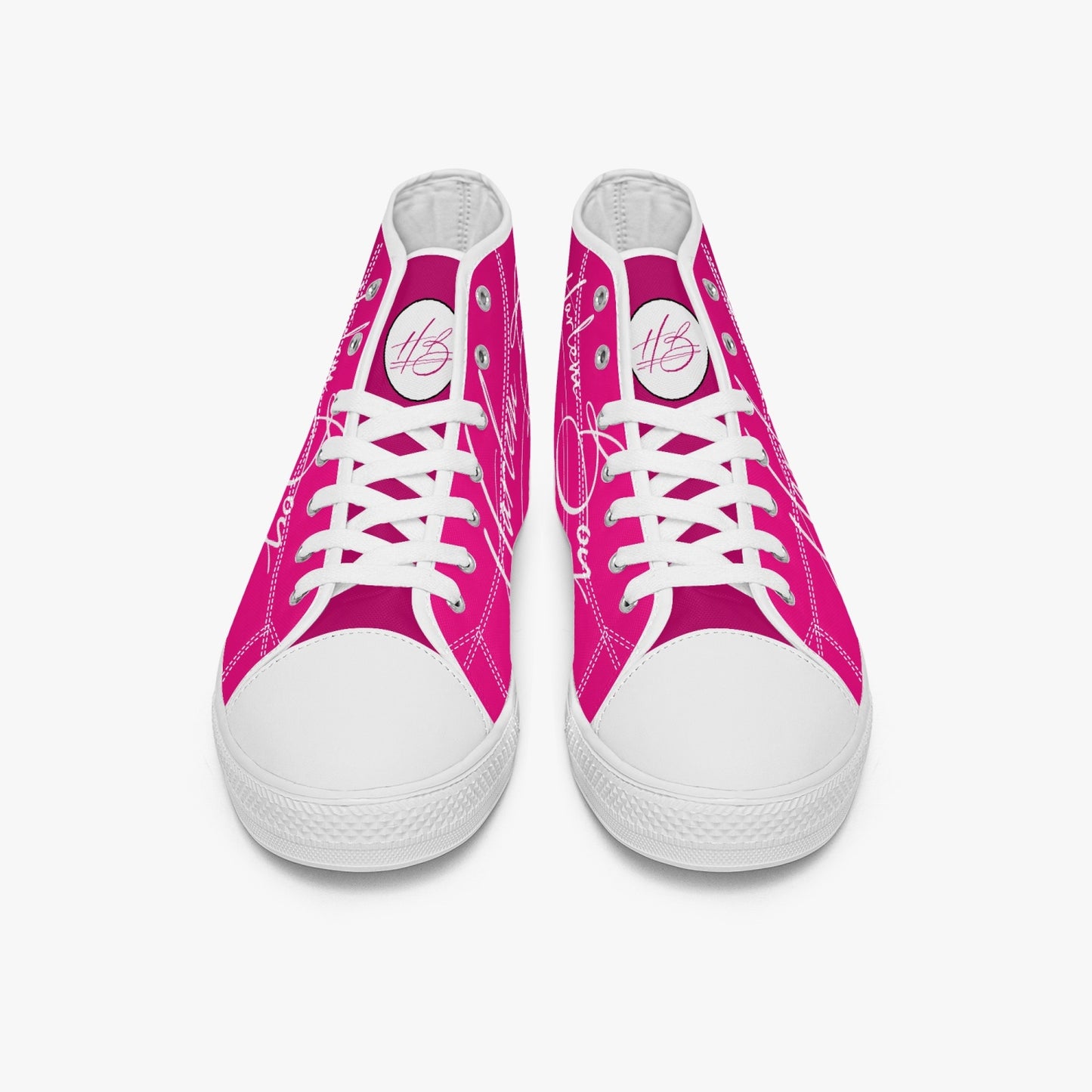 HB Harlem Boy "Lenox Ave" Classic High Top - Fuchsia - Men (Black or White Soles)