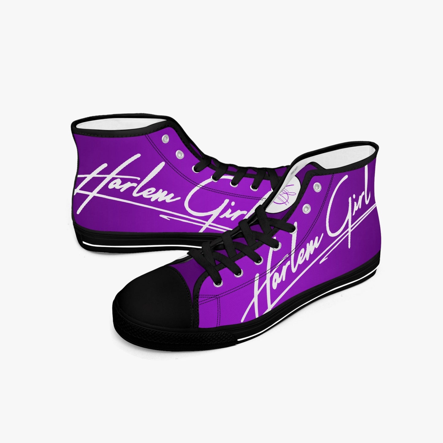 HB Harlem Girl "Lenox Ave" Classic High Top - Amethyst - Women (Black or White Soles)