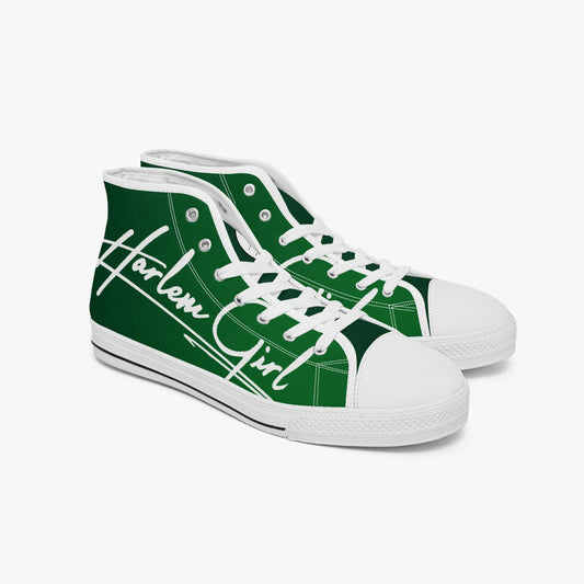 HB Harlem Girl "Lenox Ave" Classic High Top - Emerald - Women (Black or White Soles)