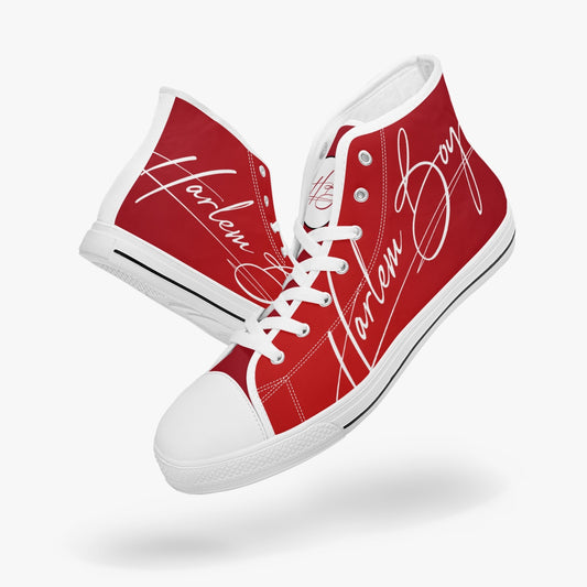 HB Harlem Boy "Lenox Ave" Classic High Top - Ruby - Men (Black or White Soles)