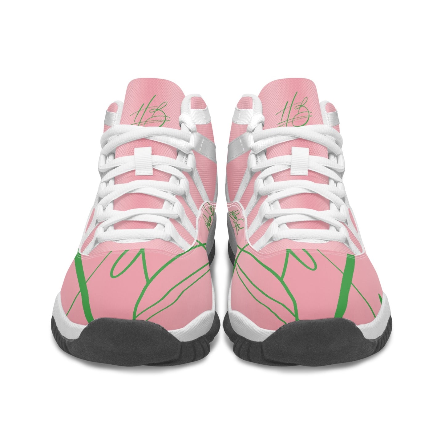 Harlem Girl "Tribe" Basketball - Pink and Green w/ White Trim (Women's)