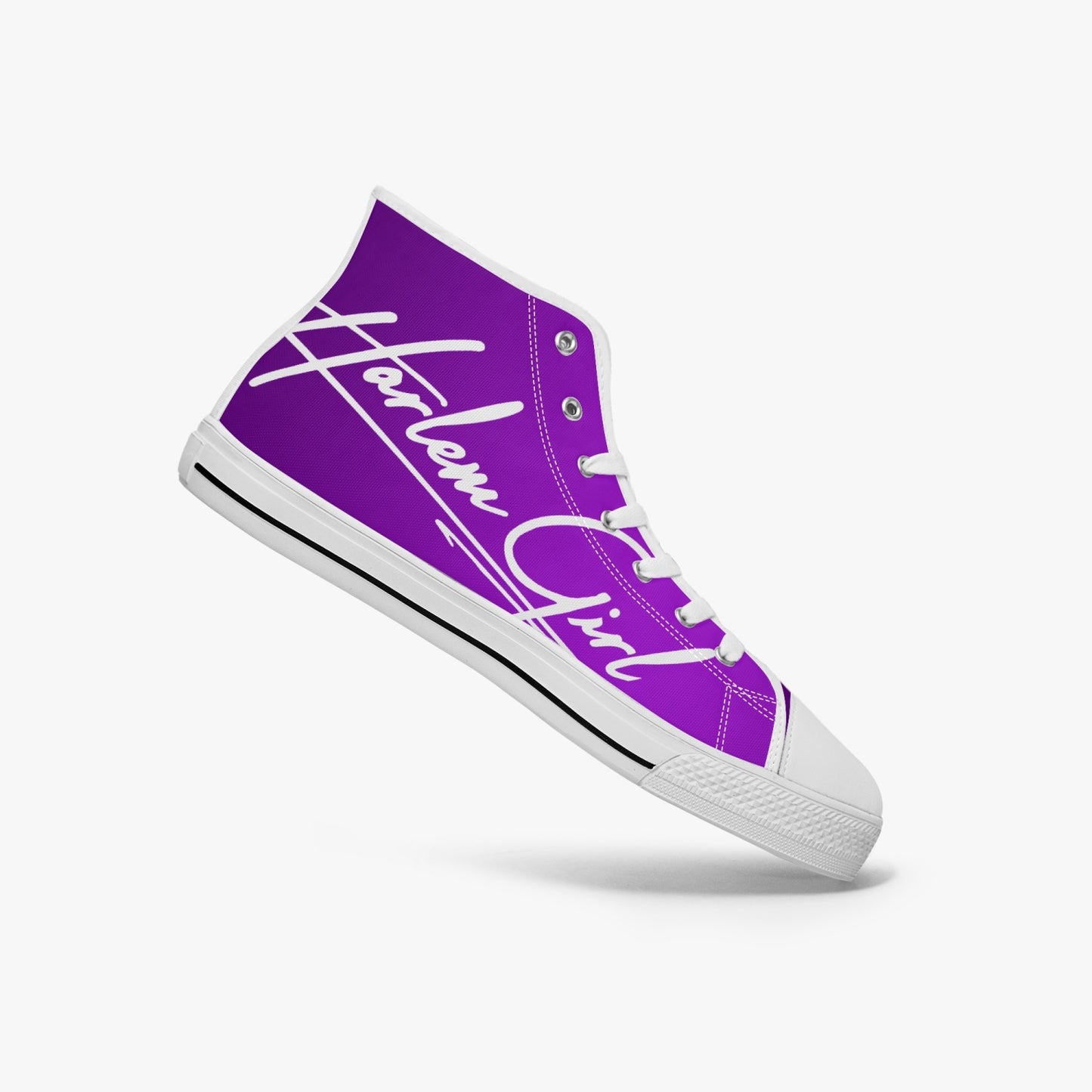 HB Harlem Girl "Lenox Ave" Classic High Top - Amethyst - Women (Black or White Soles)