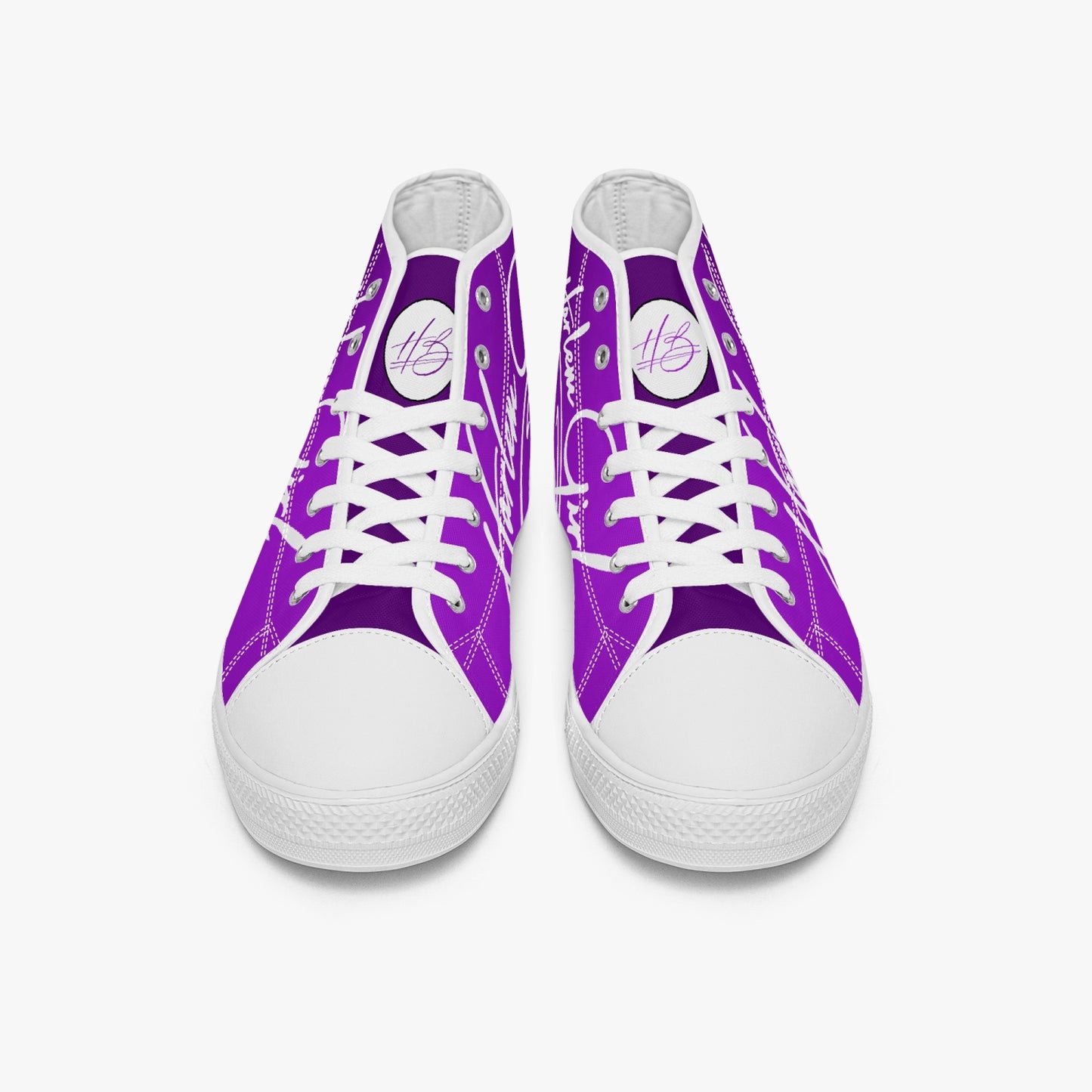 HB Harlem Girl "Lenox Ave" Classic High Top - Amethyst - Women (Black or White Soles)