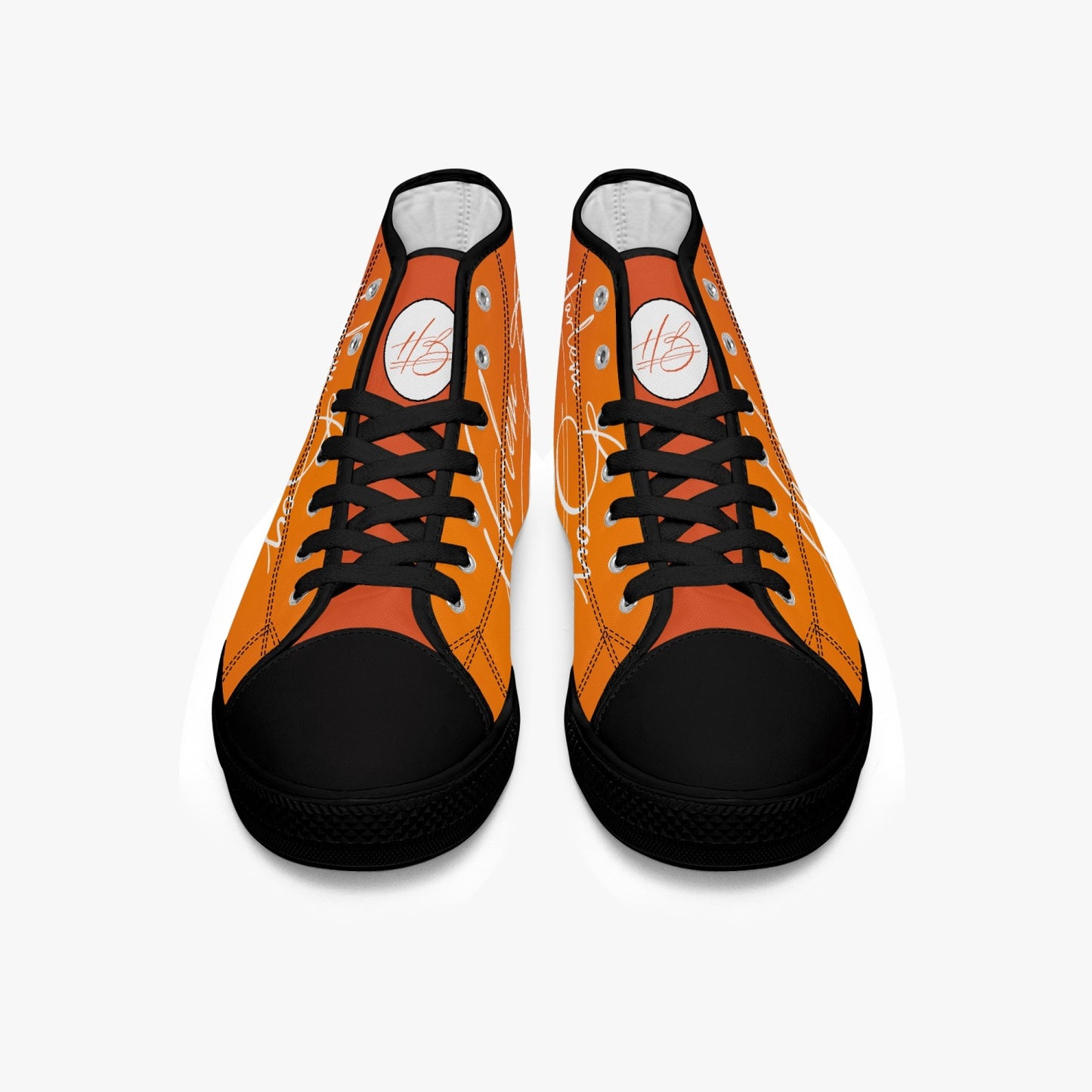 HB Harlem Boy "Lenox Ave" Classic High Top - Mandarin - Men (Black or White Soles)