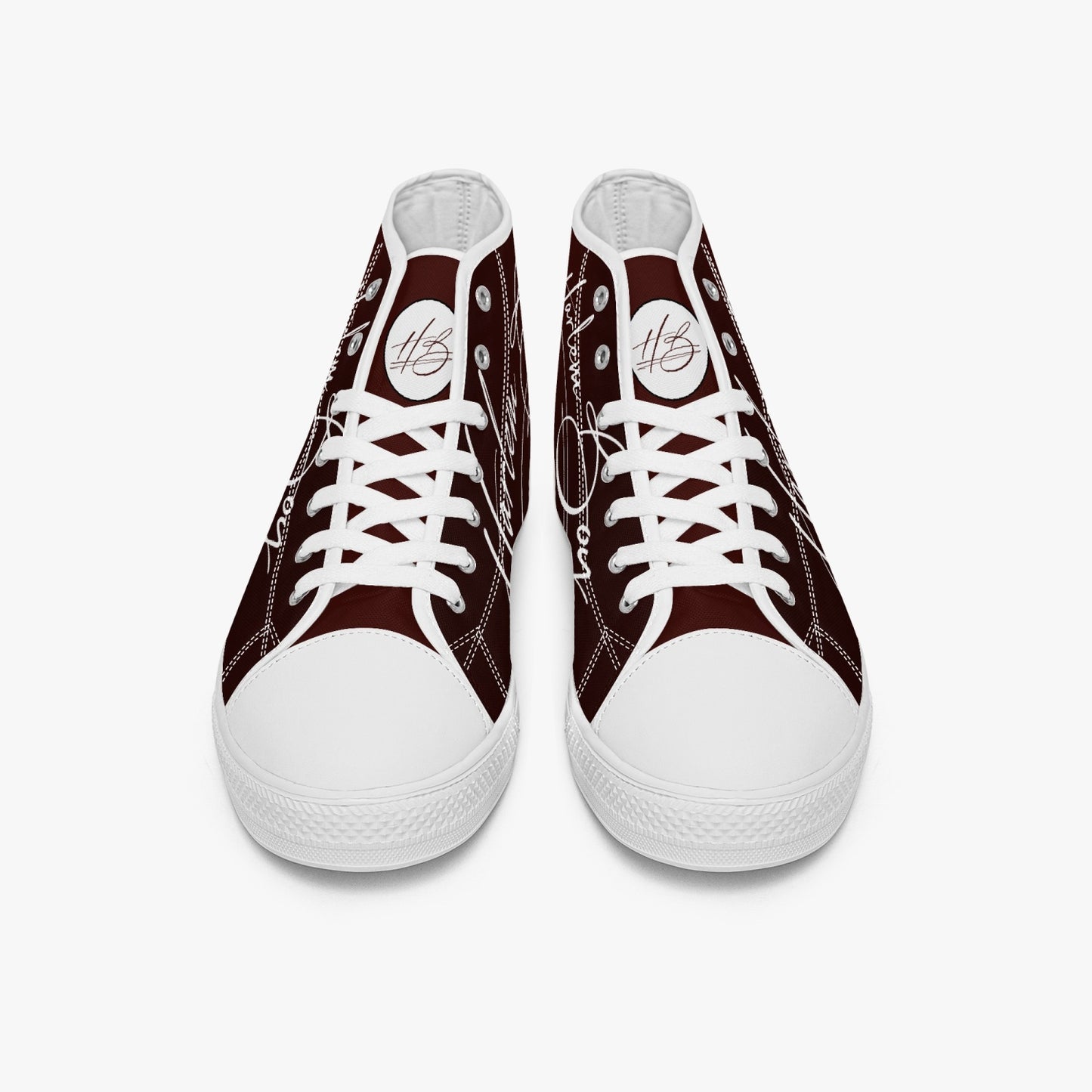 HB Harlem Boy "Lenox Ave" Classic High Top - Burnished Mahogany - Men (Black or White Soles)