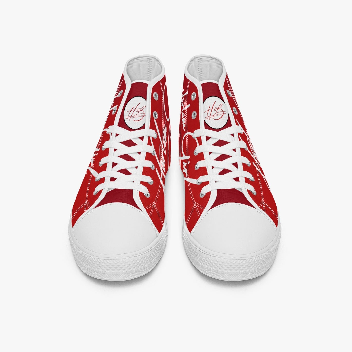 HB Harlem Girl "Lenox Ave" Classic High Top - Ruby - Women (Black or White Soles)