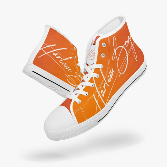 HB Harlem Boy "Lenox Ave" Classic High Top - Mandarin - Men (Black or White Soles)