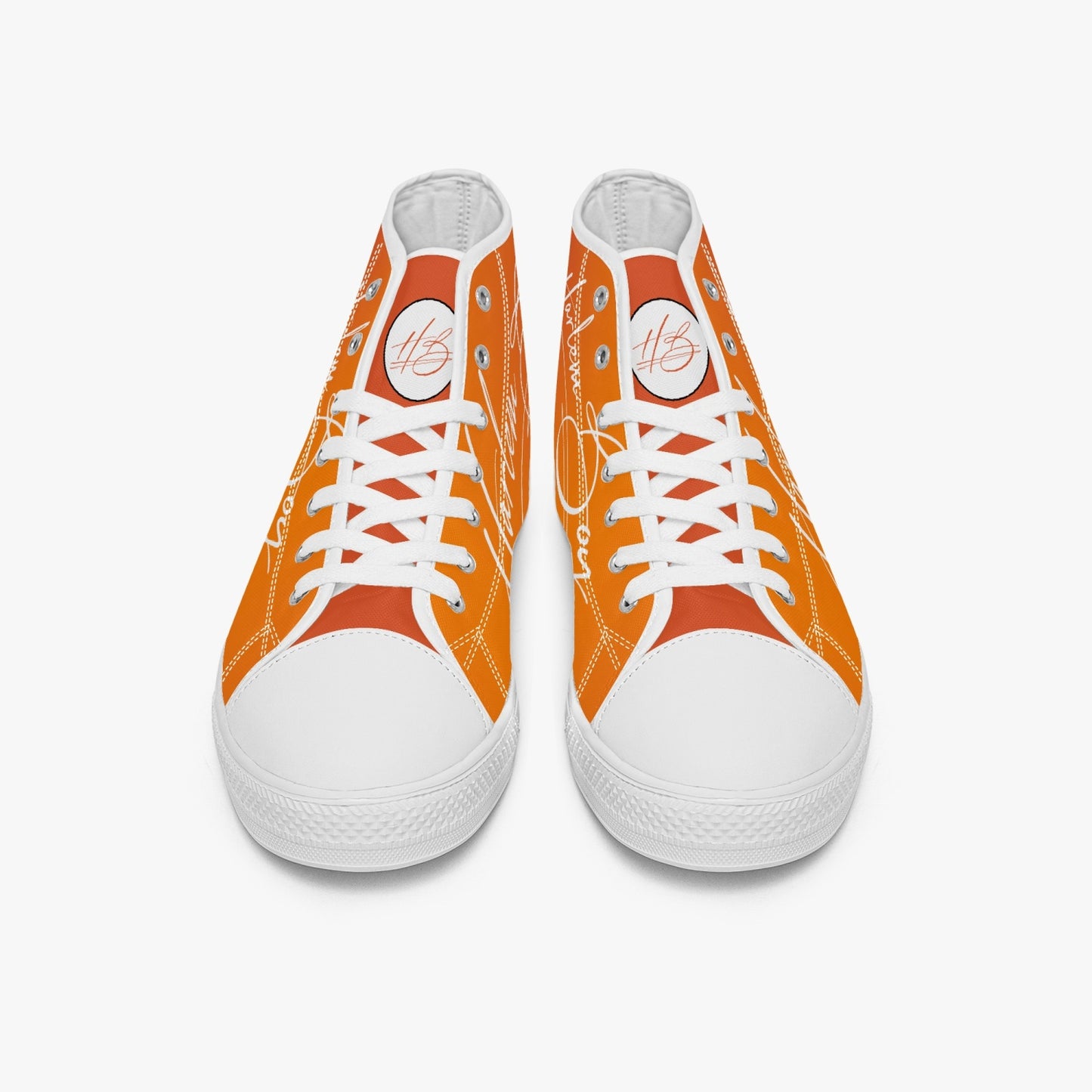 HB Harlem Boy "Lenox Ave" Classic High Top - Mandarin - Men (Black or White Soles)