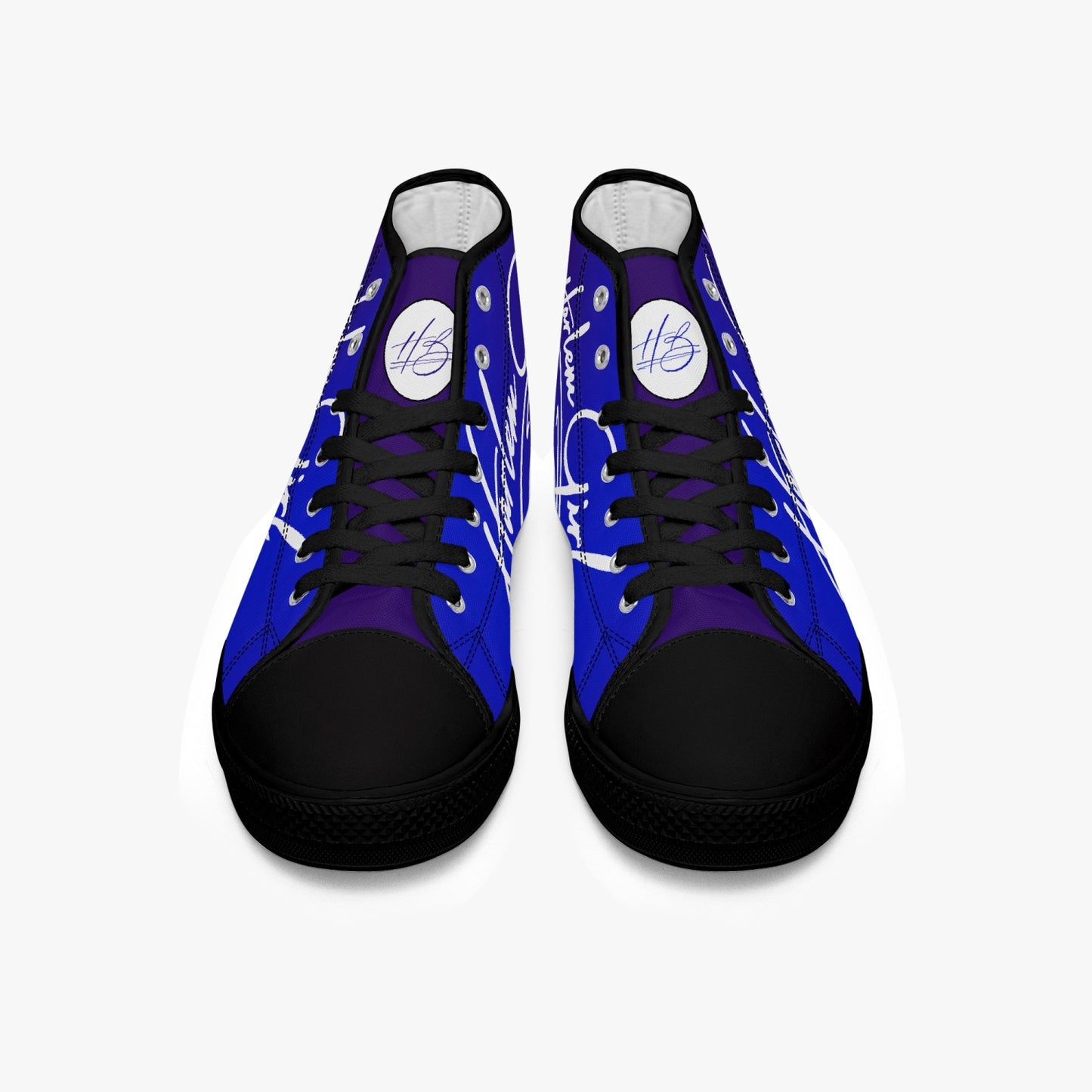 HB Harlem Girl "Lenox Ave" Classic High Top - Sapphire - Women (Black or White Soles)