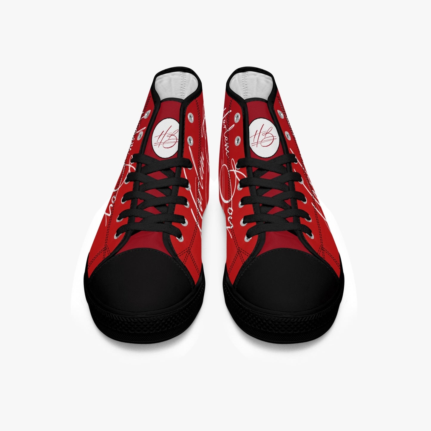 HB Harlem Boy "Lenox Ave" Classic High Top - Ruby - Men (Black or White Soles)