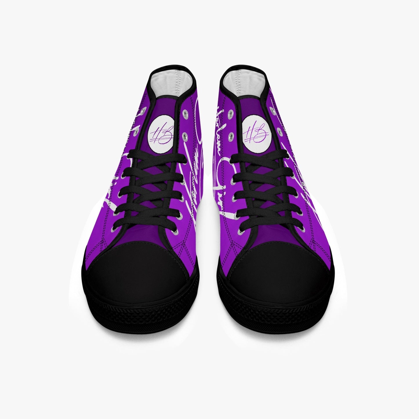 HB Harlem Girl "Lenox Ave" Classic High Top - Amethyst - Women (Black or White Soles)