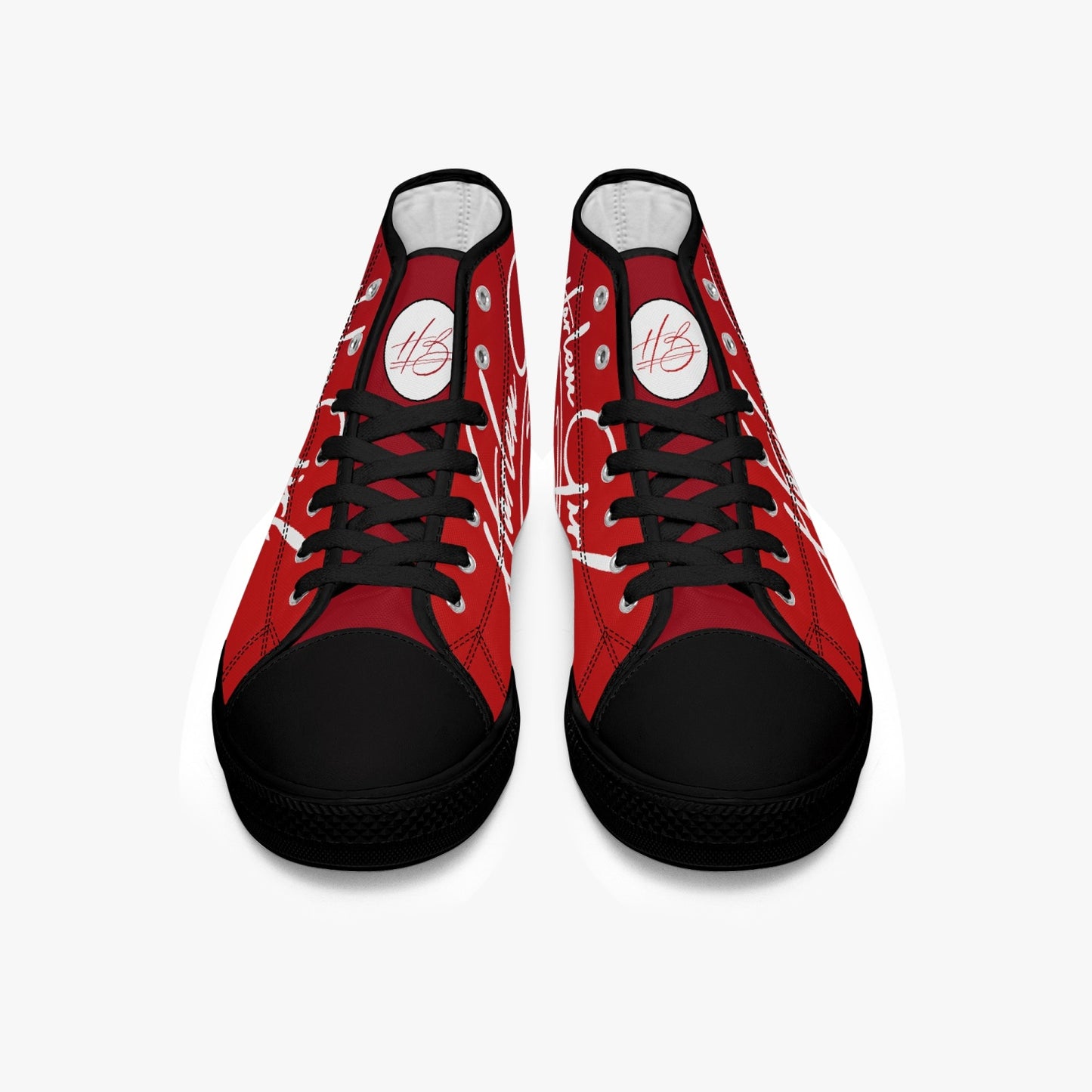 HB Harlem Girl "Lenox Ave" Classic High Top - Ruby - Women (Black or White Soles)