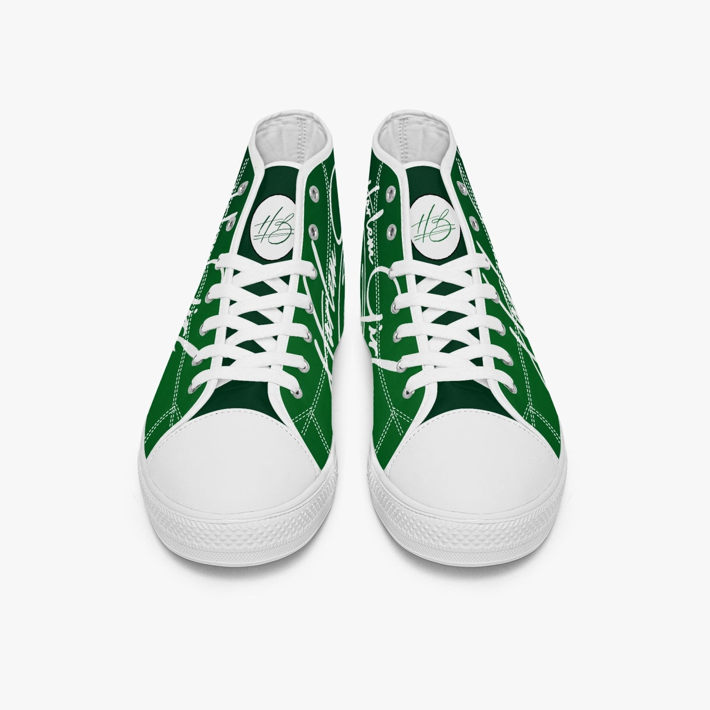 HB Harlem Girl "Lenox Ave" Classic High Top - Emerald - Women (Black or White Soles)