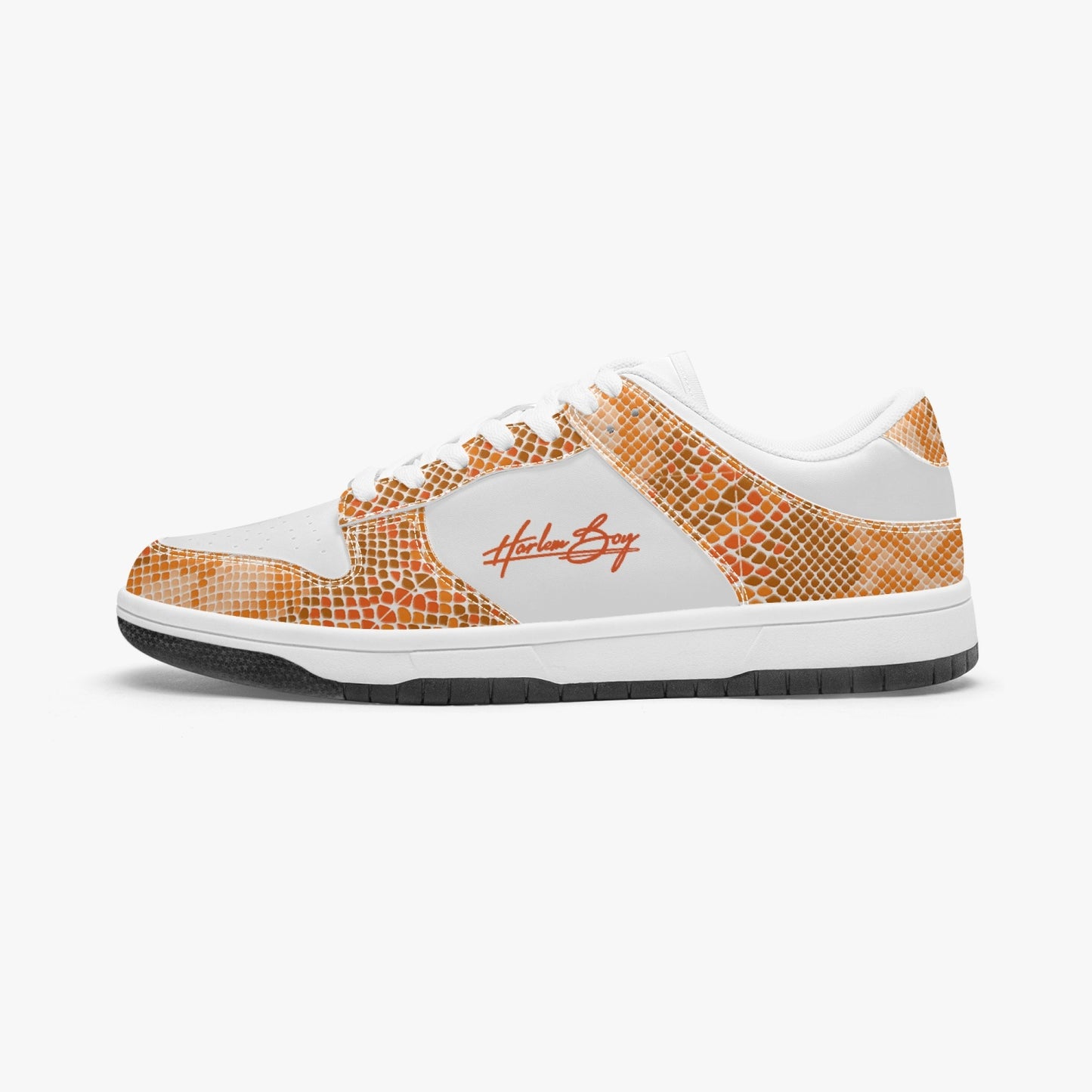 Harlem Boy Collection  - Dunks - Low Top Men - Snakeskin Print Mandarin