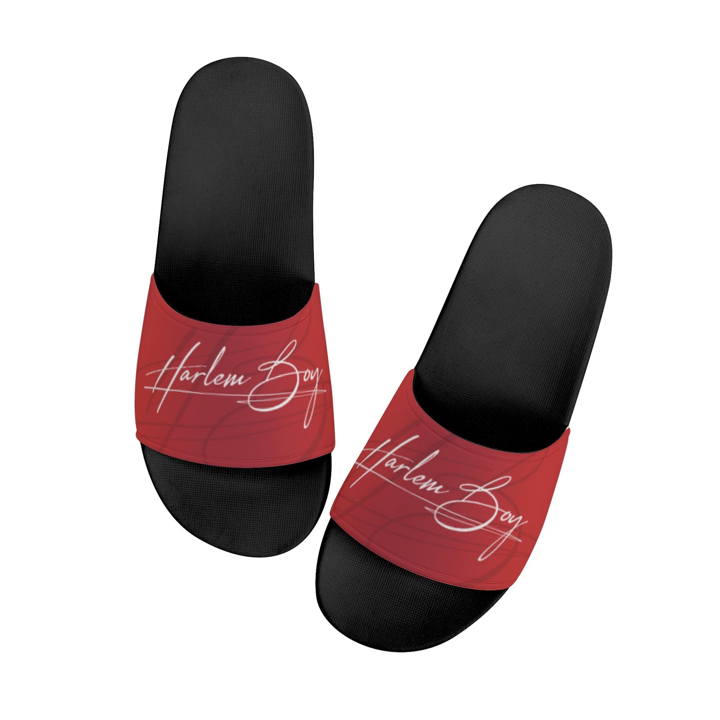 Harlem Boy Collection Men Slides Ruby