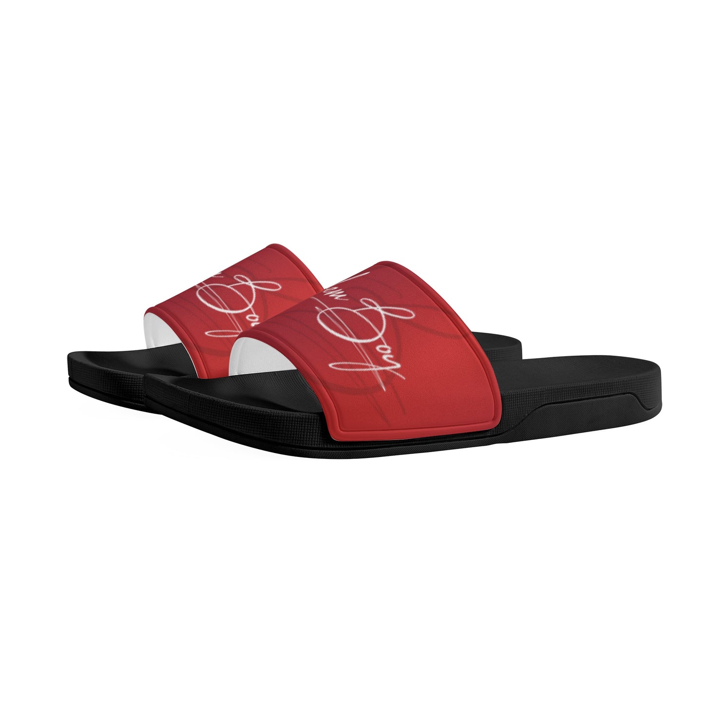 Harlem Boy Collection Men Slides Ruby