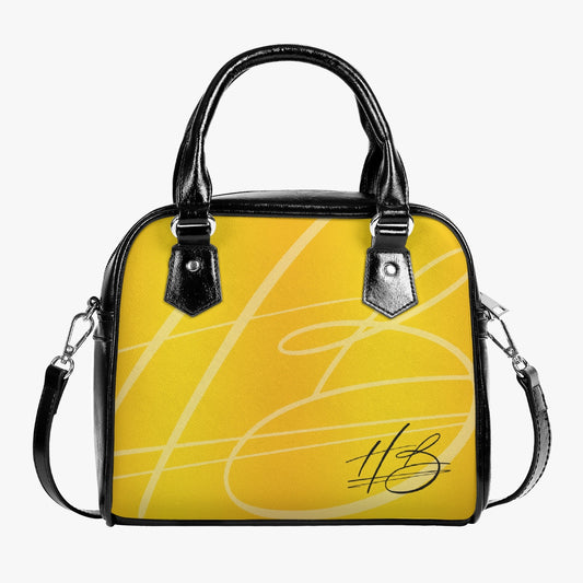 HB Vegan Leather Shoulder Bag - Gold