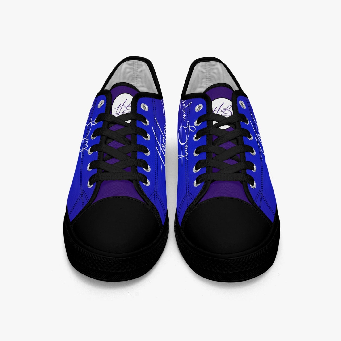 HB Harlem Boy "Lenox Ave" Classic Low Tops - Sapphire - Men (Black or White Sole)