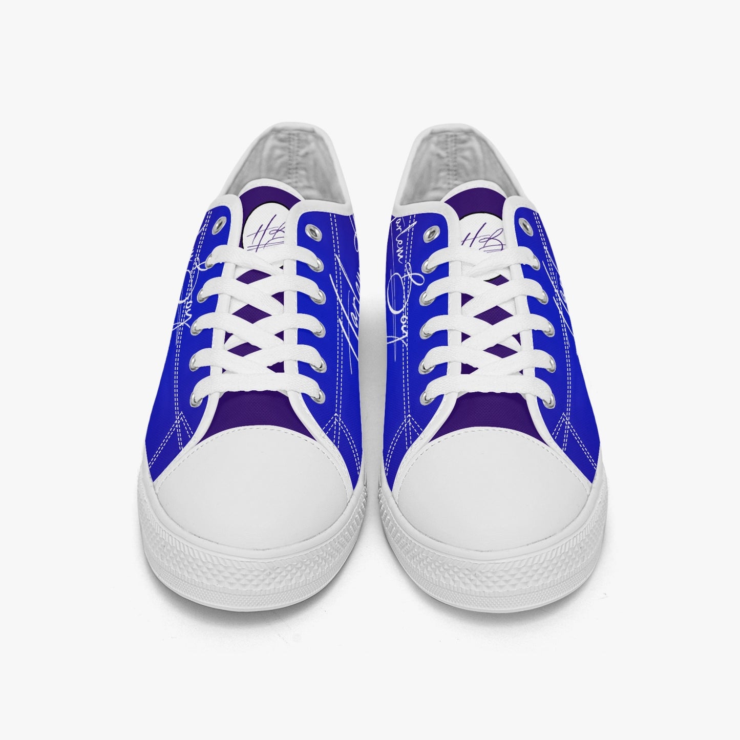 HB Harlem Boy "Lenox Ave" Classic Low Tops - Sapphire - Men (Black or White Sole)