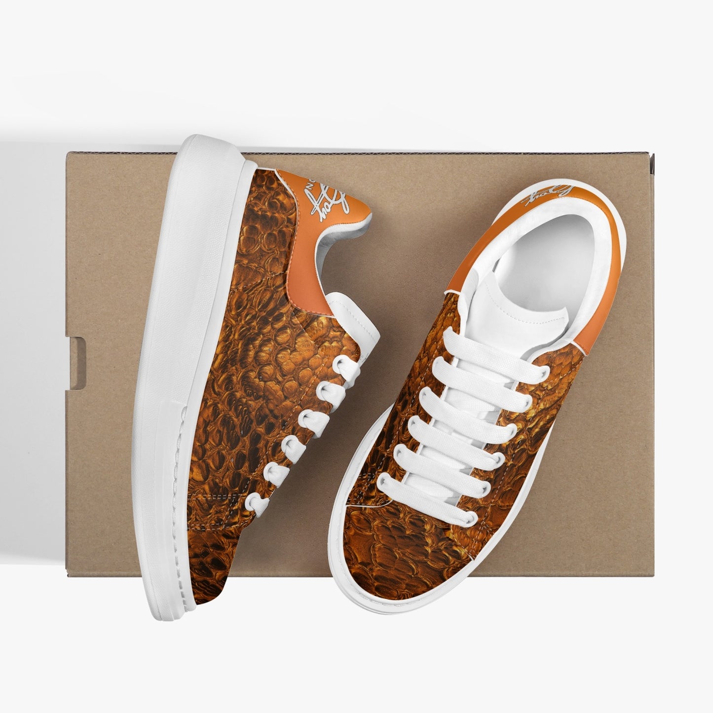 Harlem Boy Sankofa - Crocodile Print - Mandarin - Mens