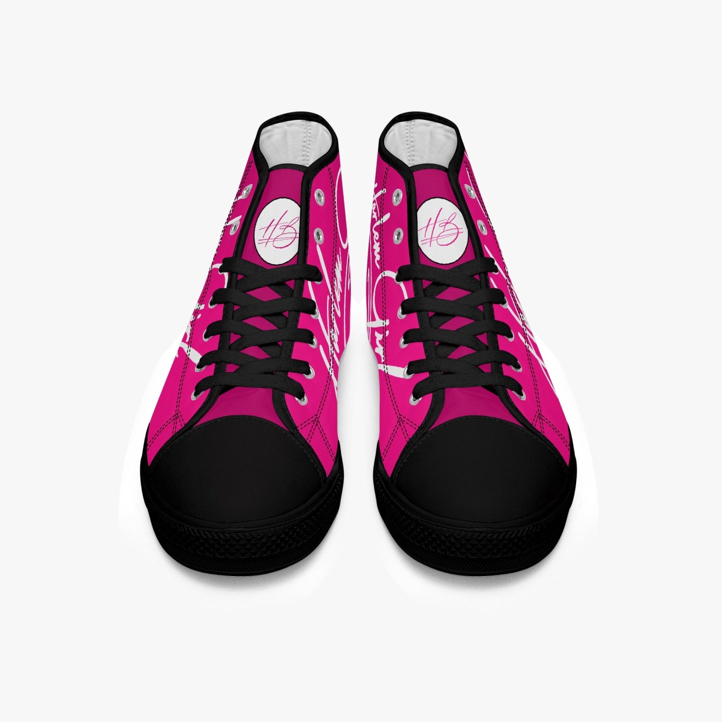 HB Harlem Girl "Lenox Ave" Classic High Top - Fuchsia - Women (Black or White Soles)