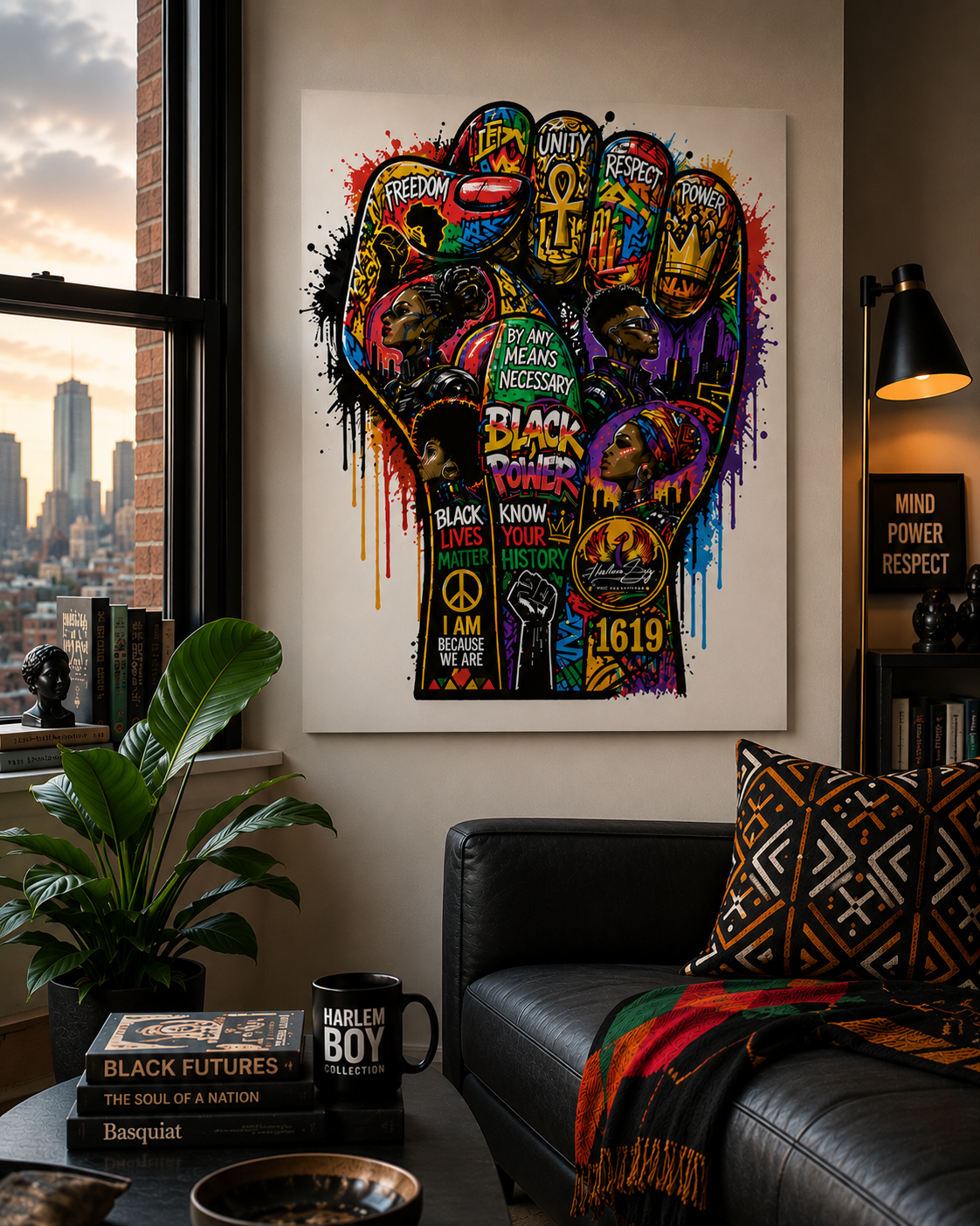 Harlem Boy Collection Black Power Unity Premium Matte Poster