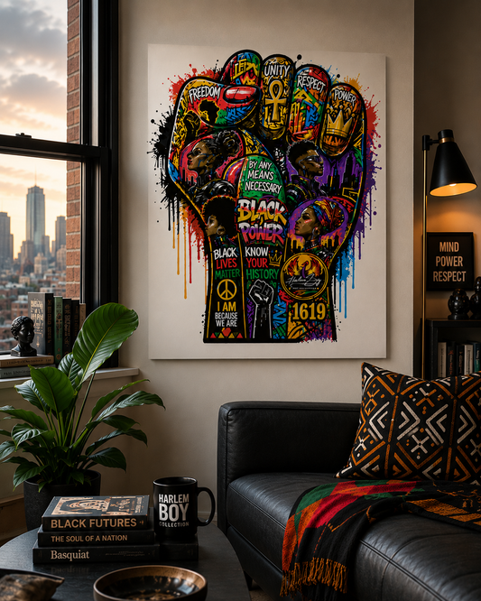 Harlem Boy Collection Black Power Unity Premium Matte Poster