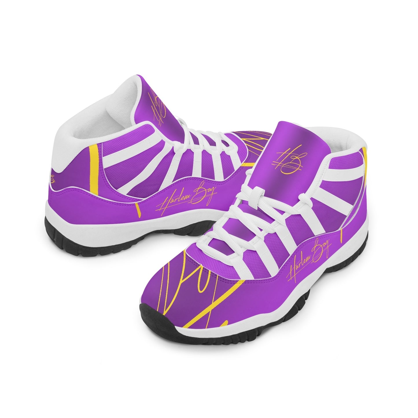 Harlem Boy "Tribe" Basketball - Purple & Gold w/Black or White Trim (Men's)