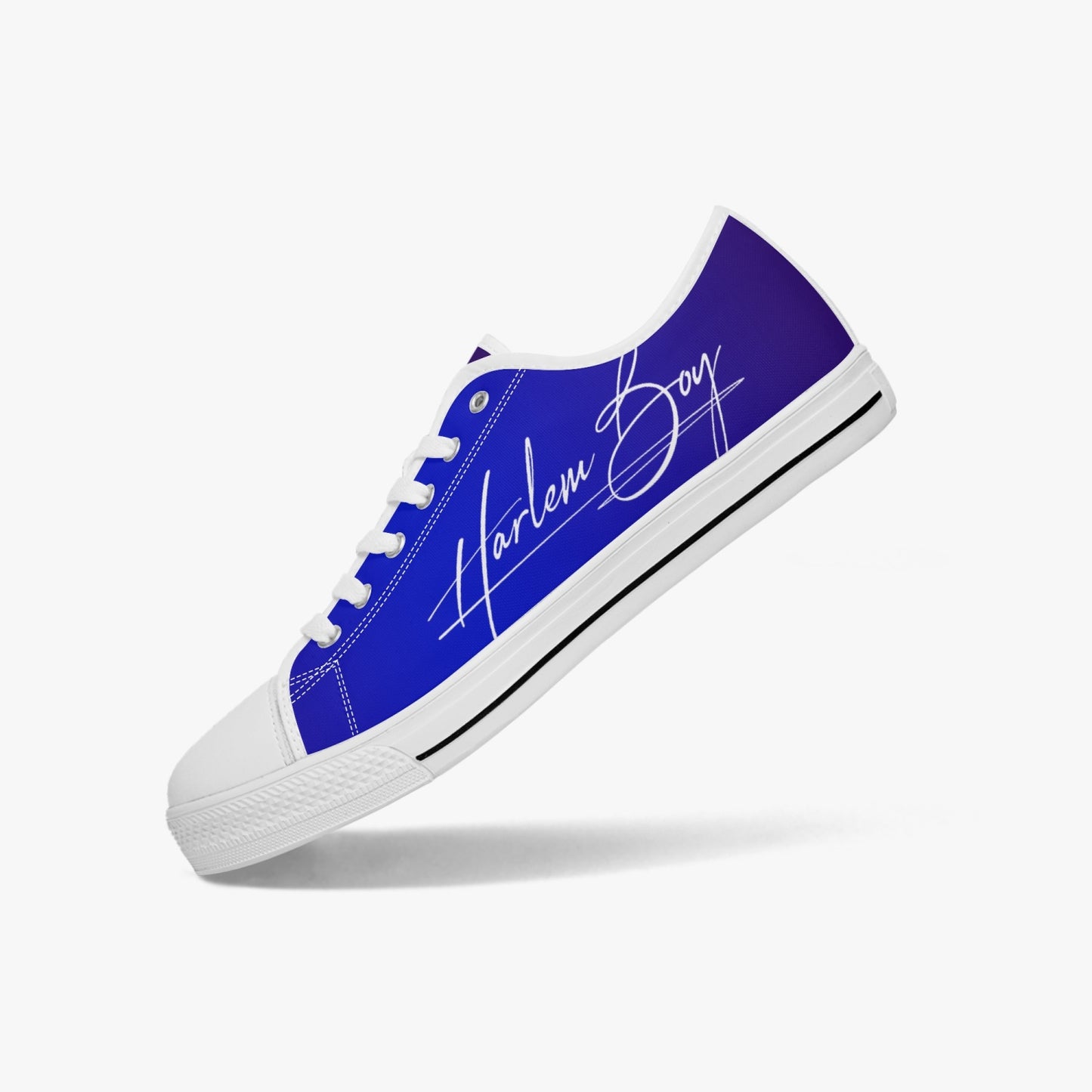 HB Harlem Boy "Lenox Ave" Classic Low Tops - Sapphire - Men (Black or White Sole)