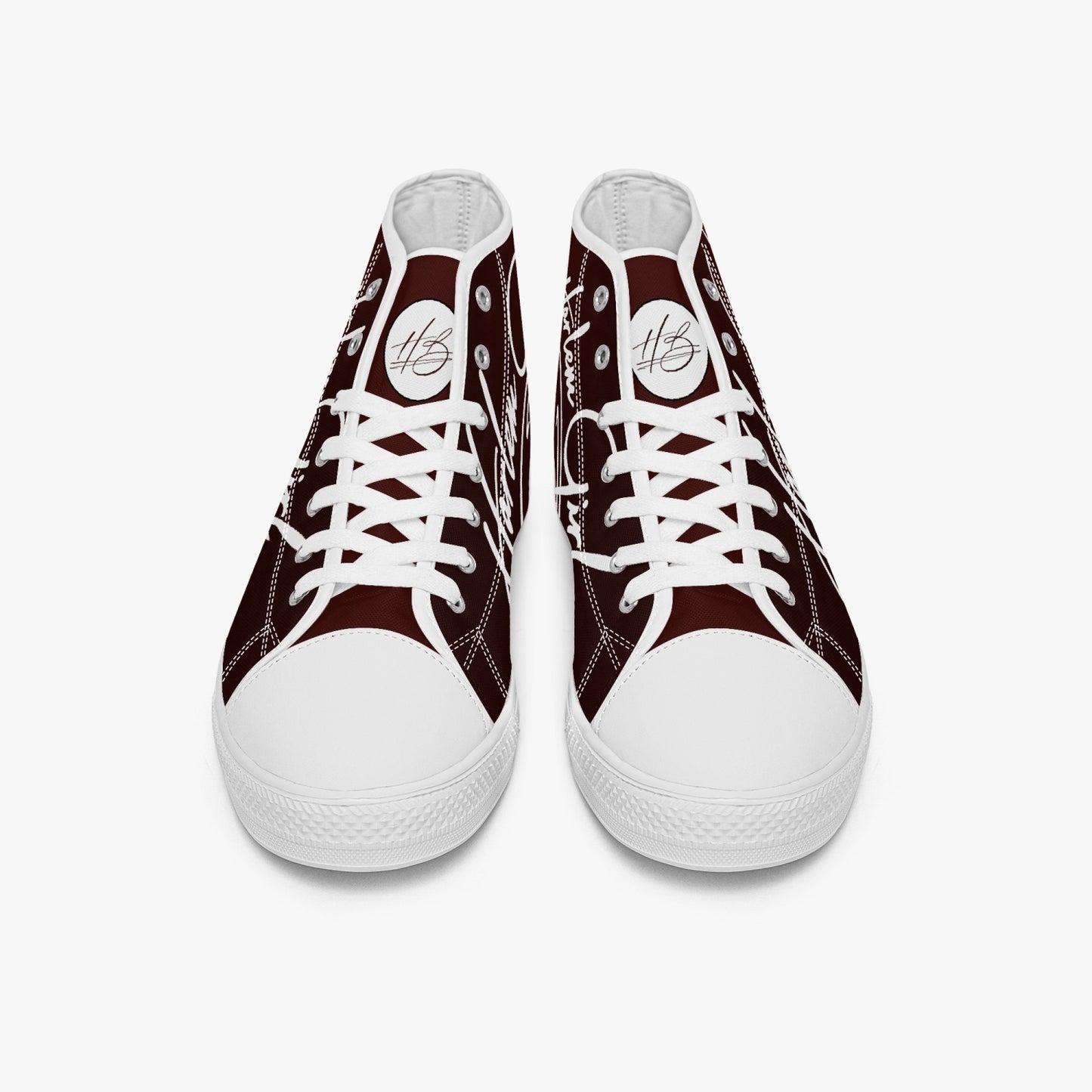 HB Harlem Girl "Lenox Ave" Classic High Top - Burnished Mahogany - Women (Black or White Soles)