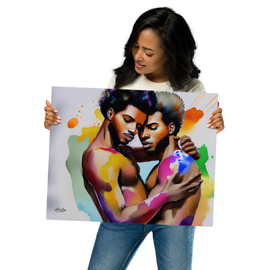 Harlem Boy Collection - Black Love Is - Water Color Series - #3