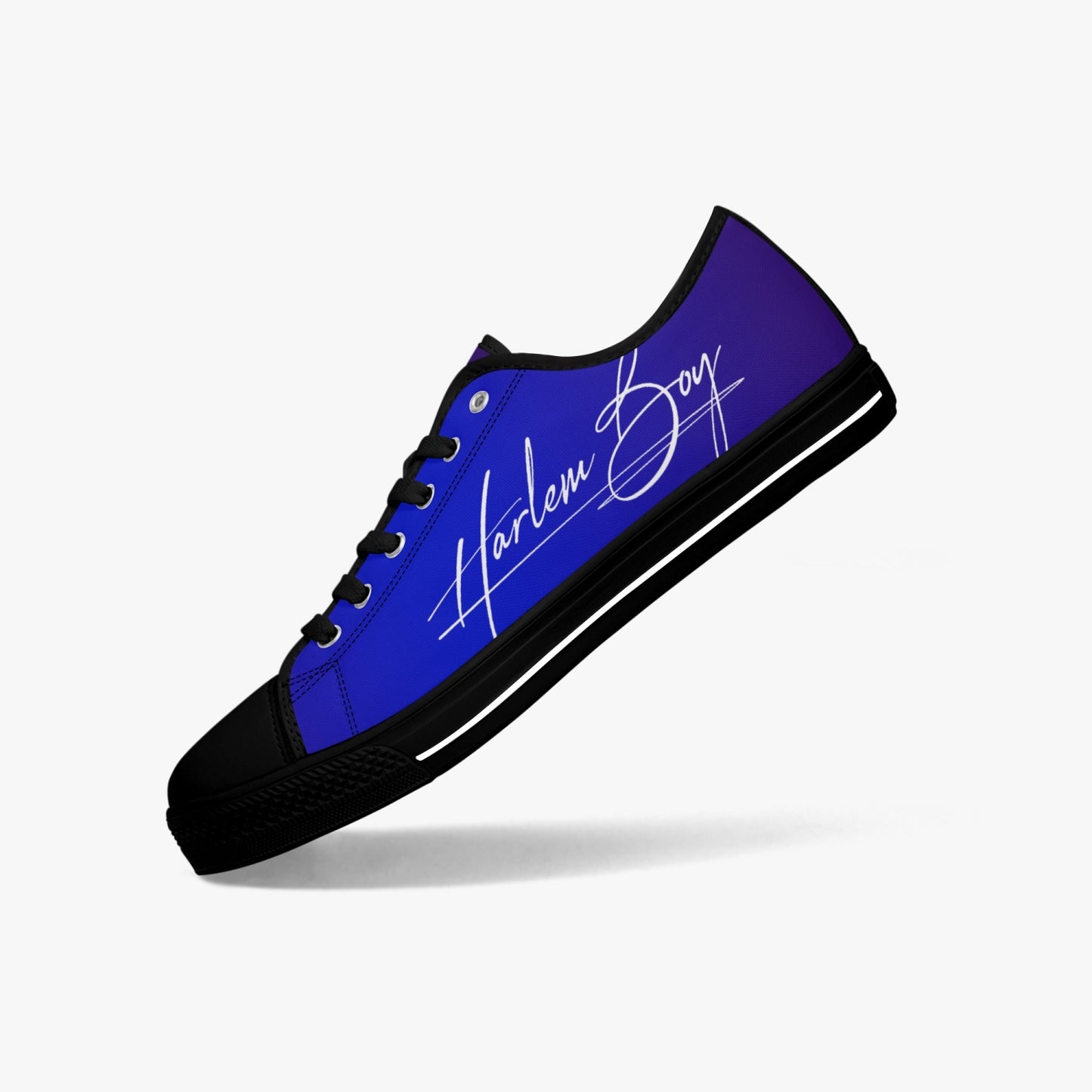 HB Harlem Boy "Lenox Ave" Classic Low Tops - Sapphire - Men (Black or White Sole)