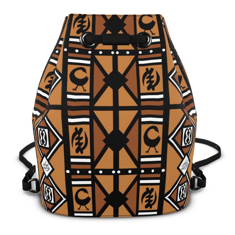 Harlem Boy Collection - Nappa Leather Backpack- One Nation Under God