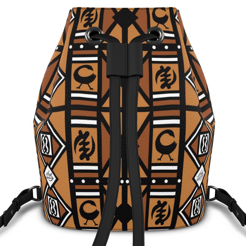 Harlem Boy Collection - Nappa Leather Backpack- One Nation Under God