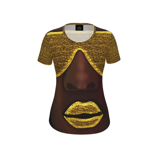 Harlem Boy Woman Collection Electric Kiss Tee -  Gold