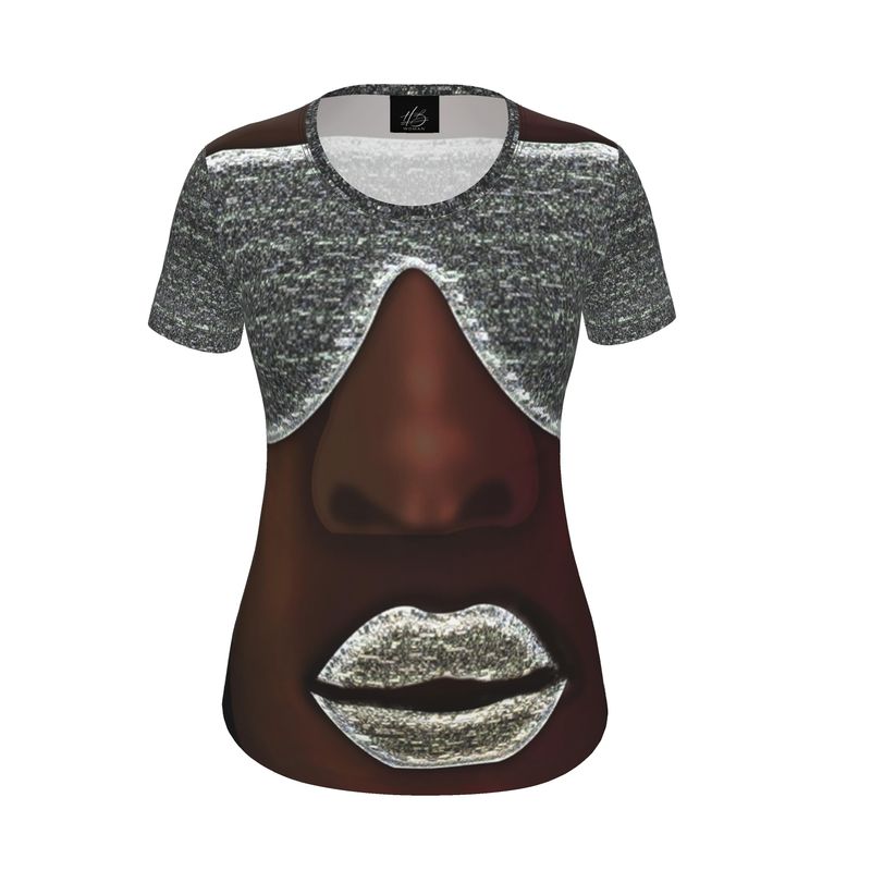 Harlem Boy Woman Collection Electric Kiss Tee - Silver