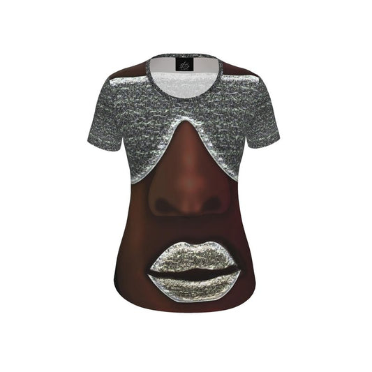 Harlem Boy Woman Collection Electric Kiss Tee - Silver