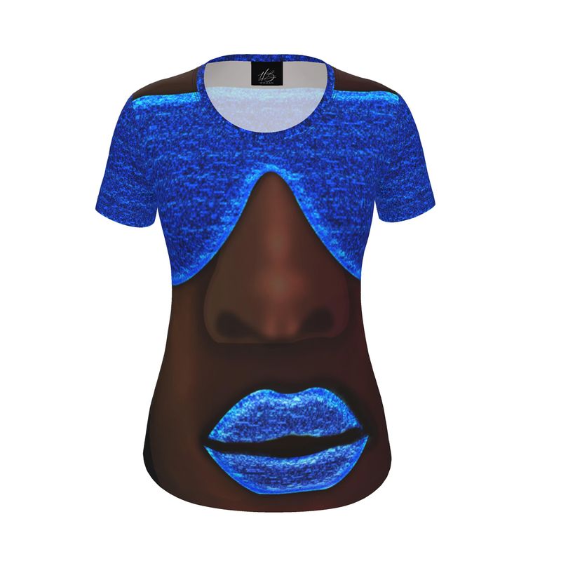Harlem Boy Woman Collection Electric Kiss Tee -  Sapphire
