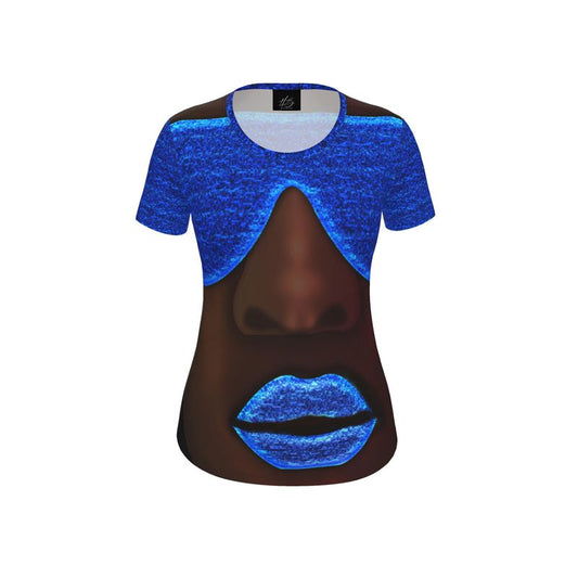Harlem Boy Woman Collection Electric Kiss Tee -  Sapphire