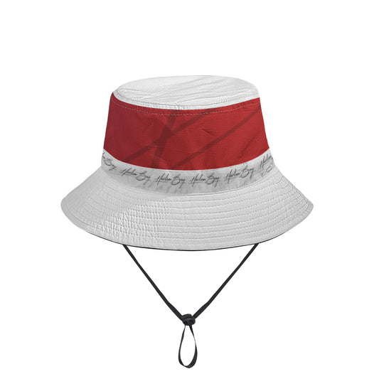 Harlem Boy Collection Signature Bucket Hat - Ruby