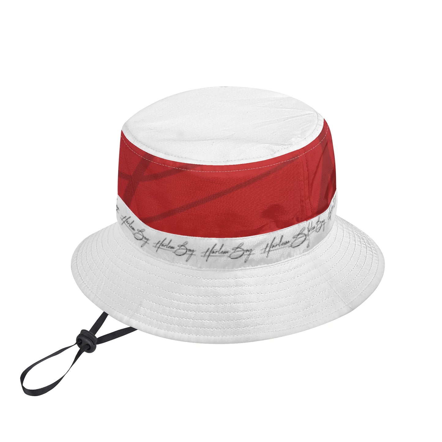Harlem Boy Collection Signature Bucket Hat - Ruby