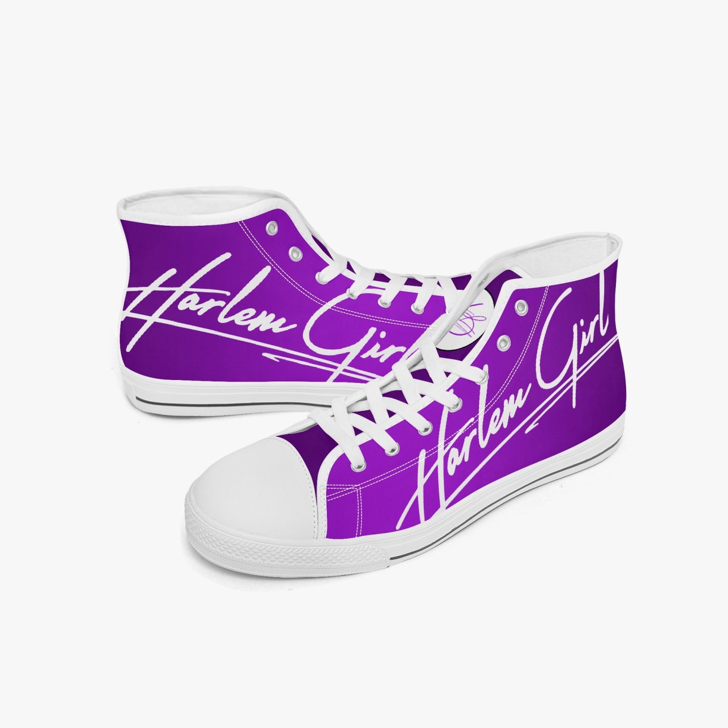 HB Harlem Girl "Lenox Ave" Classic High Top - Amethyst - Women (Black or White Soles)