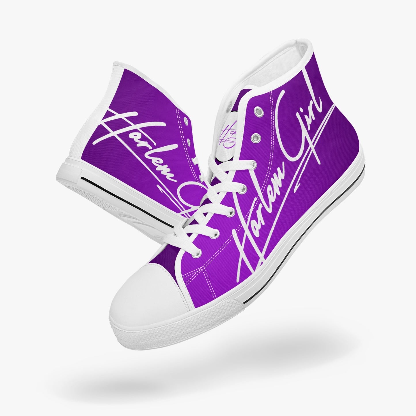 HB Harlem Girl "Lenox Ave" Classic High Top - Amethyst - Women (Black or White Soles)