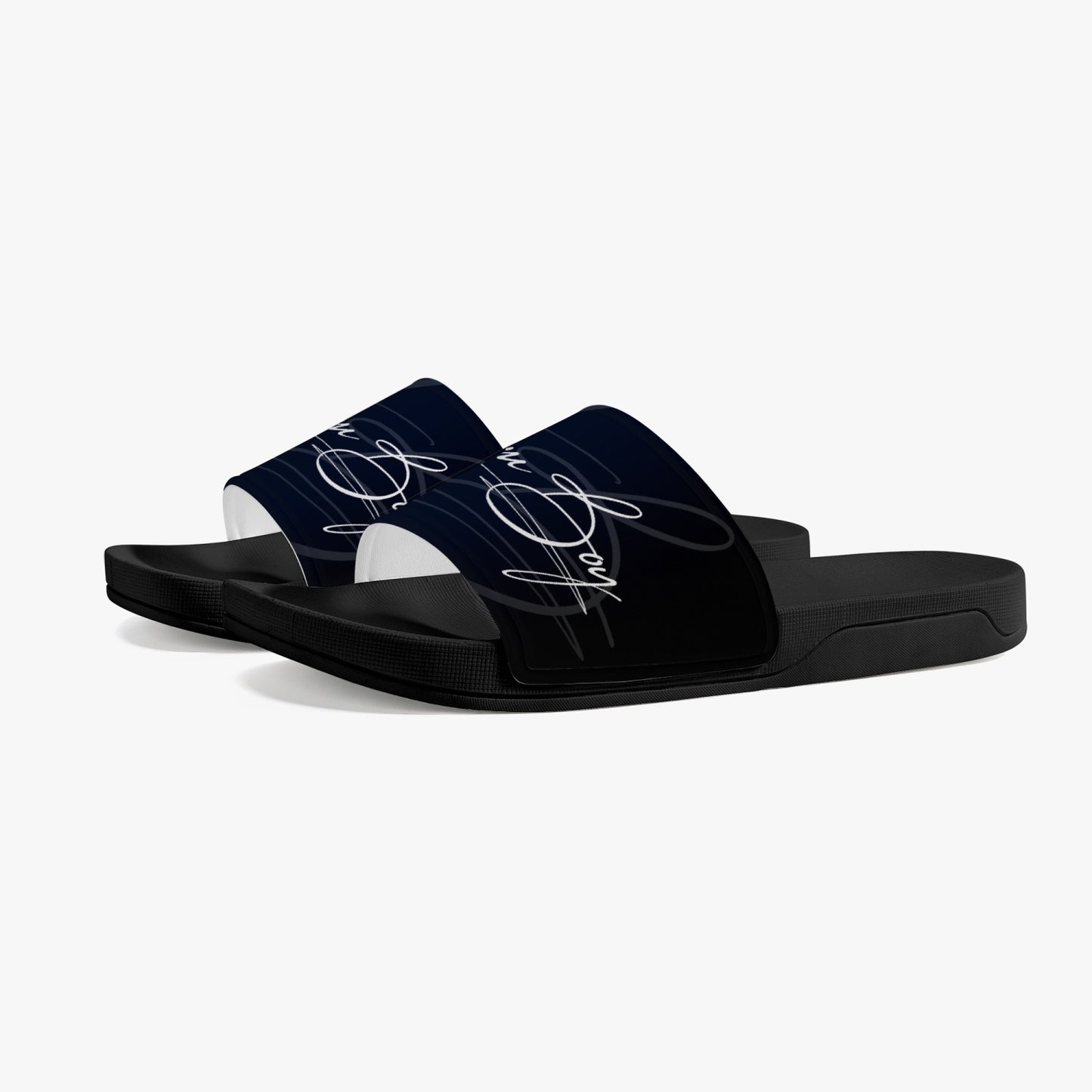 Harlem Boy Collection Women's Slides BluBlac Onyx